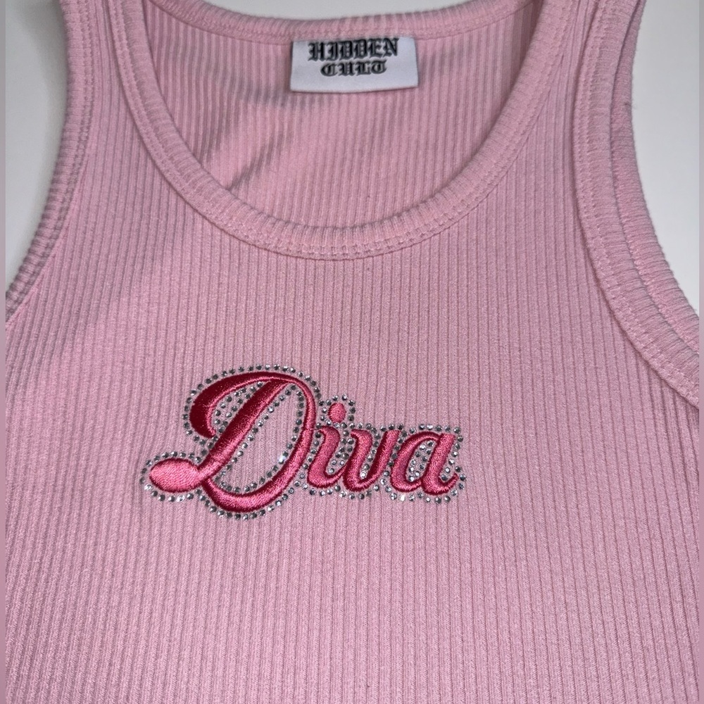 Hidden cult pink diva tank